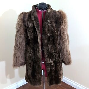 Women's Brown Real Fur Coat